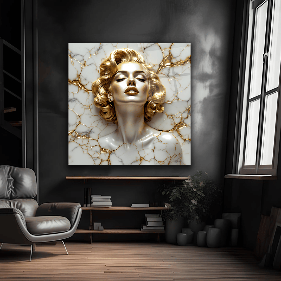 Marilyn Monroe Kare Cam Tablo