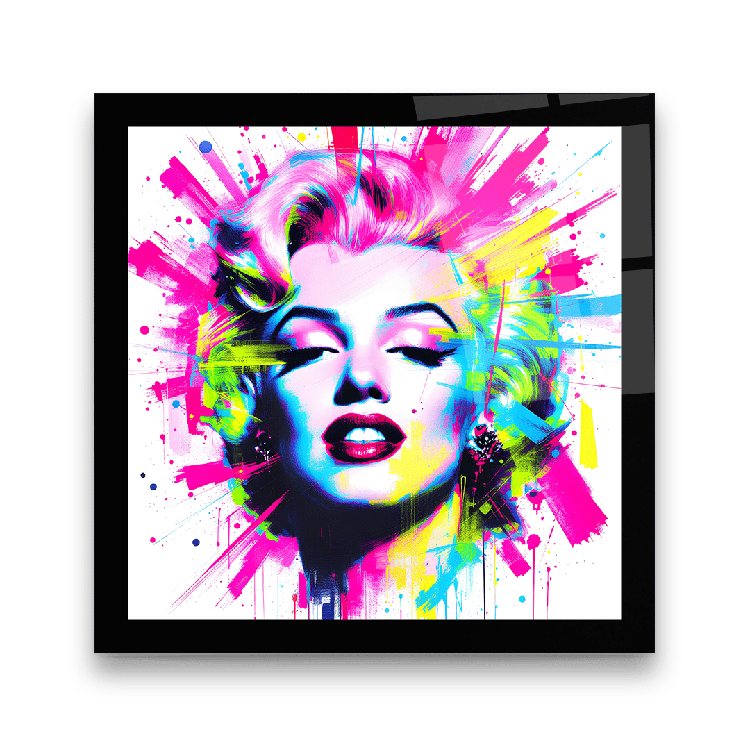 Marilyn Monroe Kare Cam Tablo