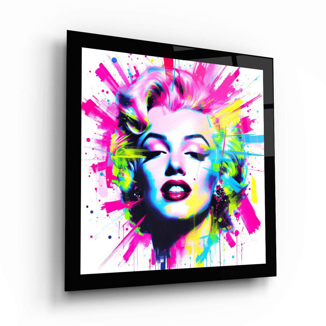 Marilyn Monroe Kare Cam Tablo