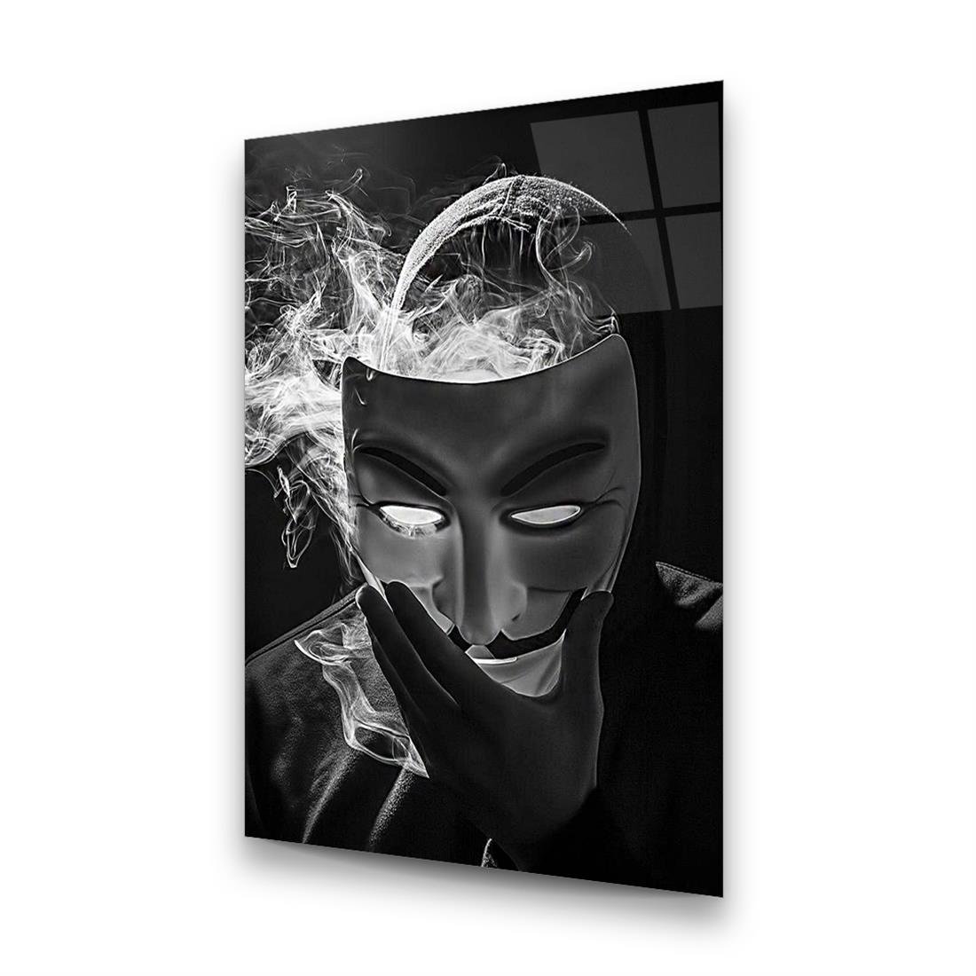 Maskeli Adam Dikey Cam Tablo