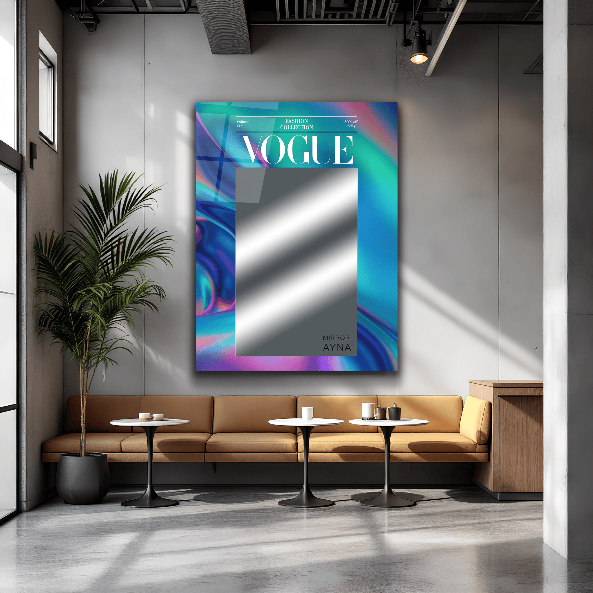 Modern Dekoratif Özel Tasarım Vogue Ayna