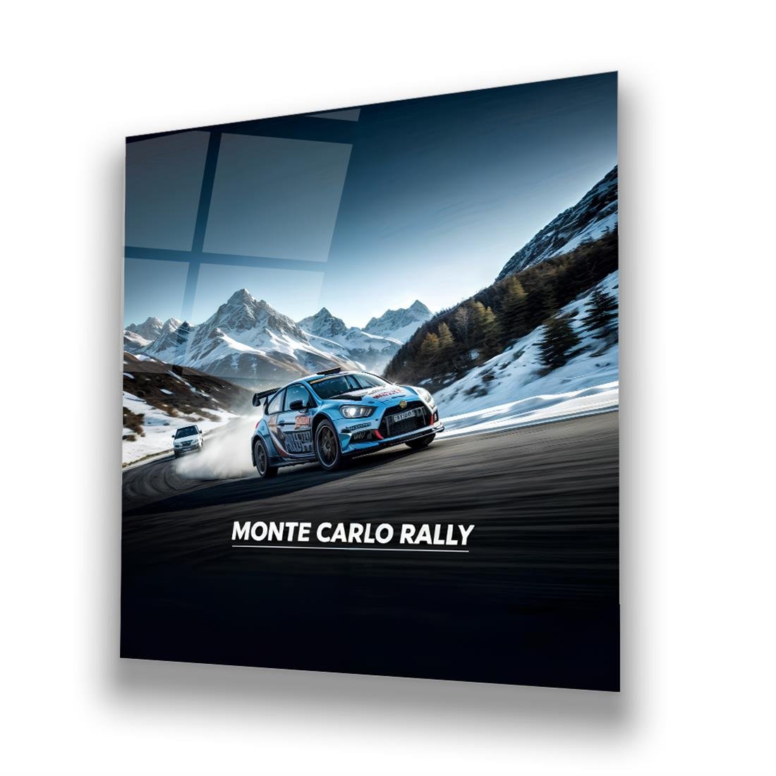 Monte Carlo Rallisi Kare Cam Tablo