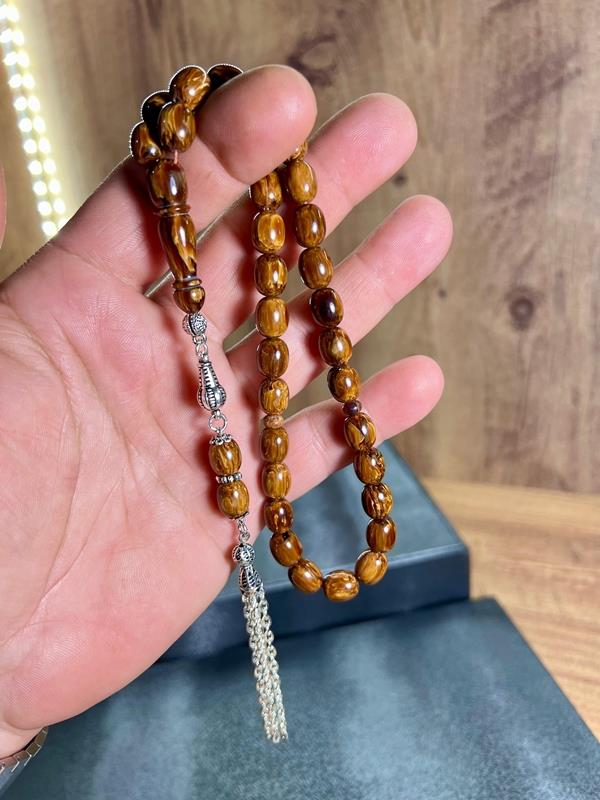 Çekoslovak Katalin Benzetme Sıkma Kehribarı Tesbih