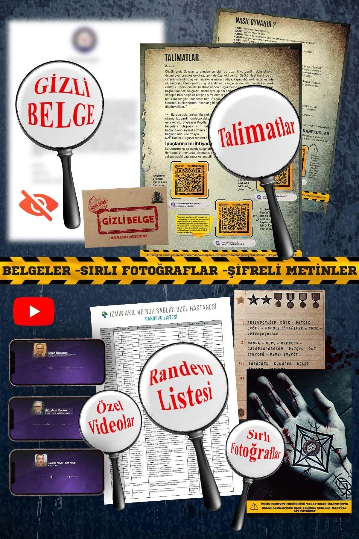 Akıl Hastanesi Dedektiflik Oyunu, Cinayet Çözme ve Katili Bulma Oyunu, Suçluyu Bulma- Dedektif Oyunu