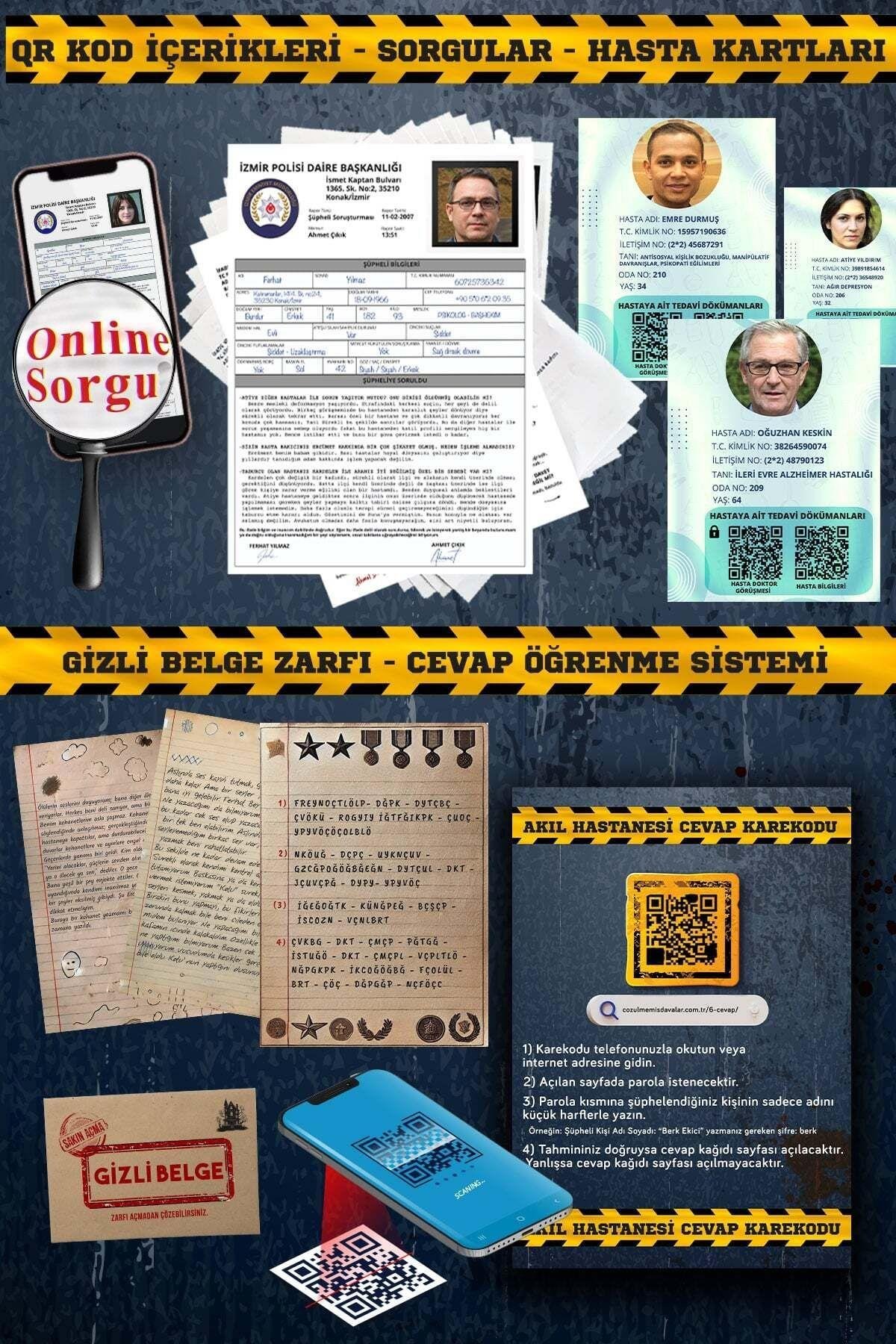 Akıl Hastanesi Dedektiflik Oyunu, Cinayet Çözme ve Katili Bulma Oyunu, Suçluyu Bulma- Dedektif Oyunu