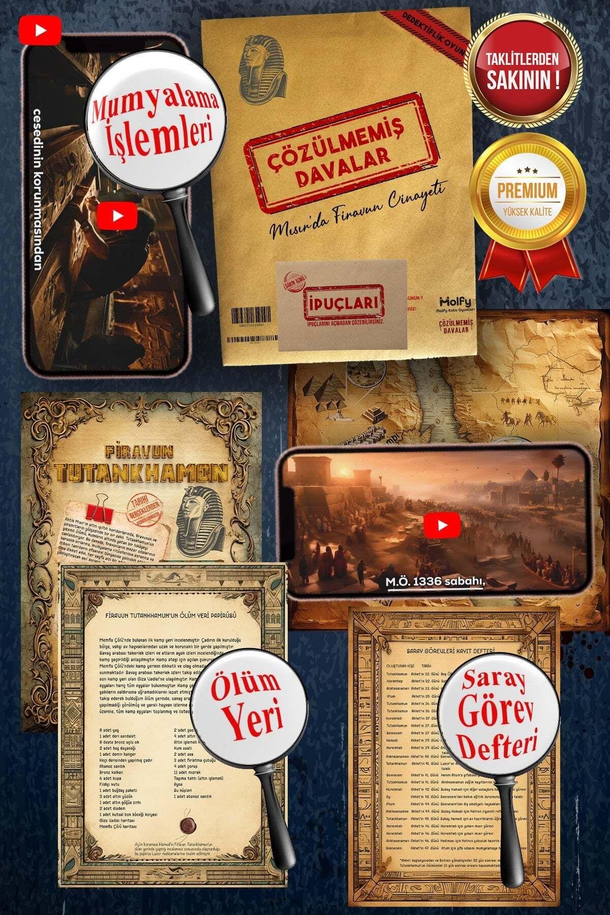 Dedektif Oyunu Firavun Suikast Cinayet Çözme Oyunu Katili Bulma Oyunu Dedektiflik Oyunu Dava Dosyası