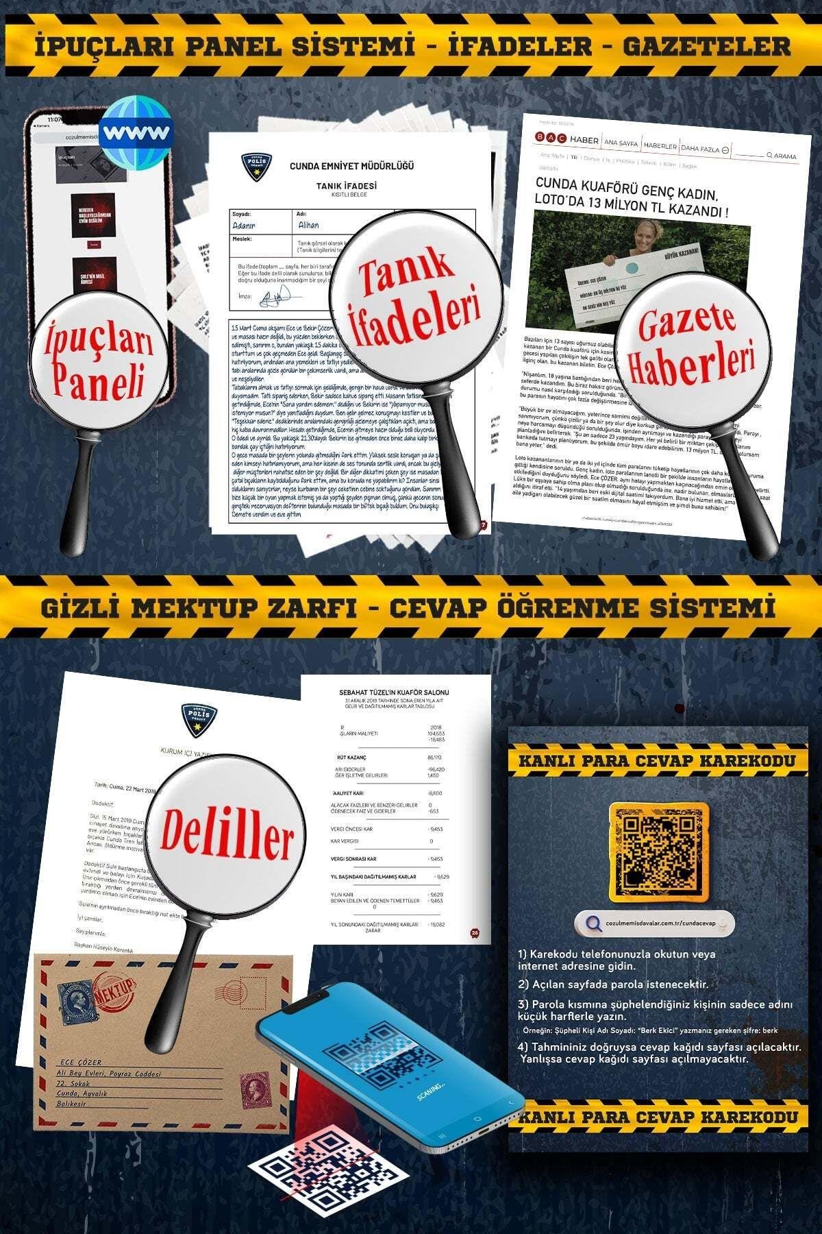 Dedektif Oyunu Kanlı Para Cinayet Çözme Oyunu Dedektiflik Kutu Oyunu Katil Kim Dava Çözme Oyunu