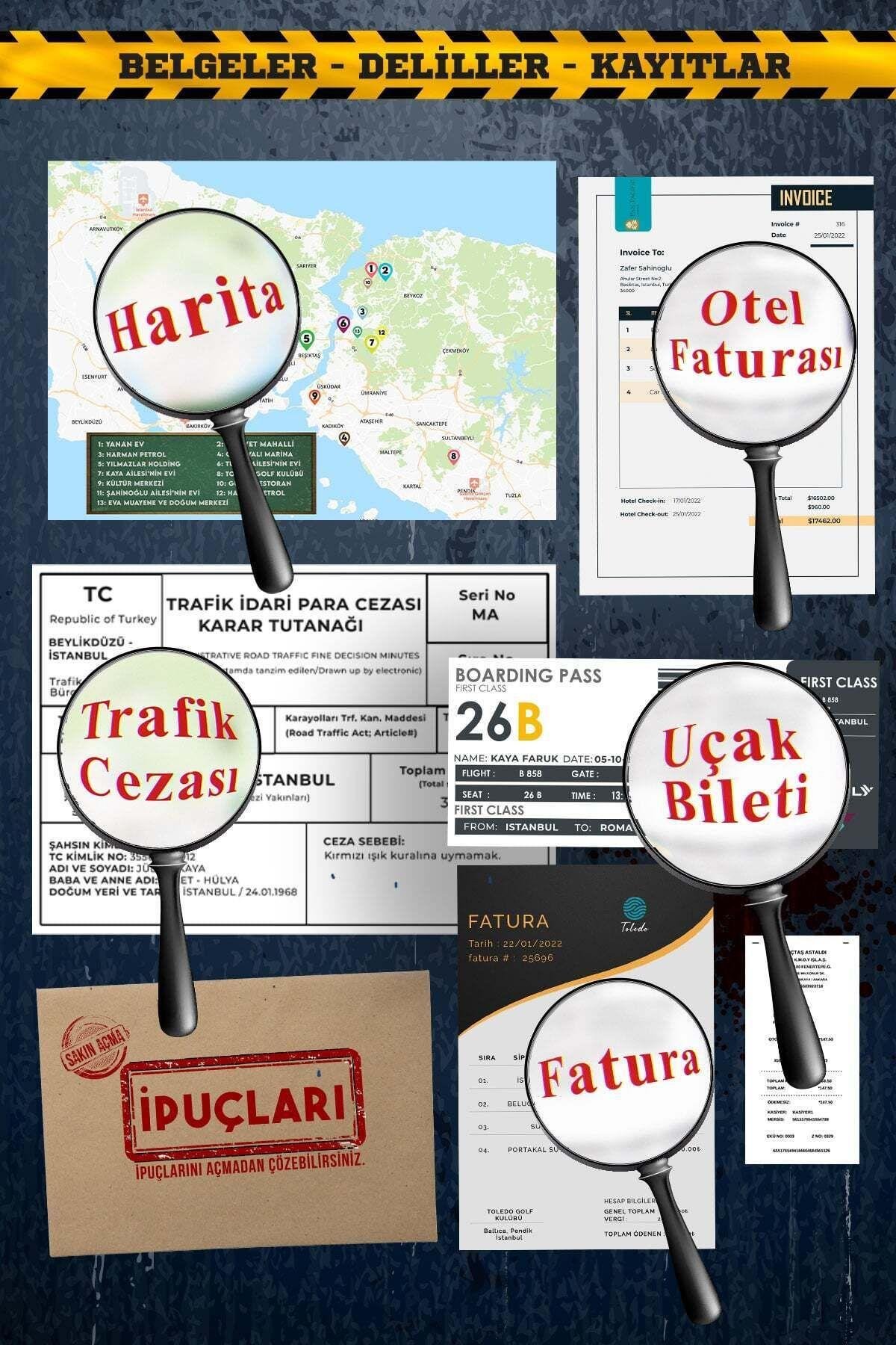 Dedektif Oyunu Mahzen Cinayet Dedektiflik Oyunu Katil Kim Dava Çözme Oyunu Dedektif Oyunu Kutu Oyunu