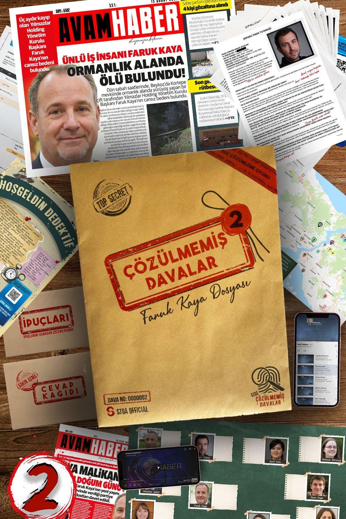 Dedektiflik Oyunu –  Faruk Kaya Peyami Yaman Firavun Tutankhamon Cinayet Çözme Dosyaları