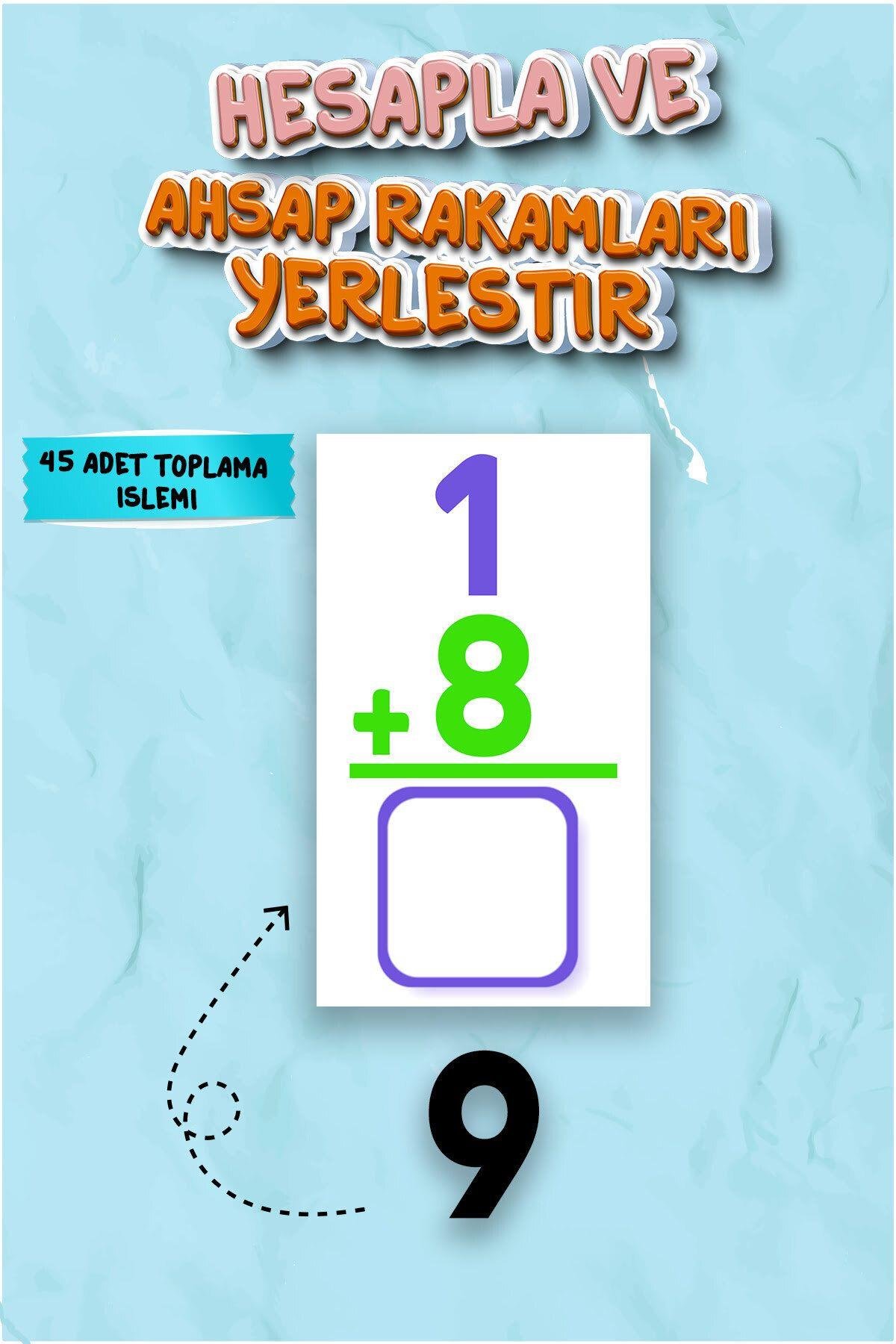 Gör ve Hesapla Montessori Matematik Toplama ve Çıkarma Kreş Ana 1.sınıf Eğitici Zeka Kutusu Oyunu