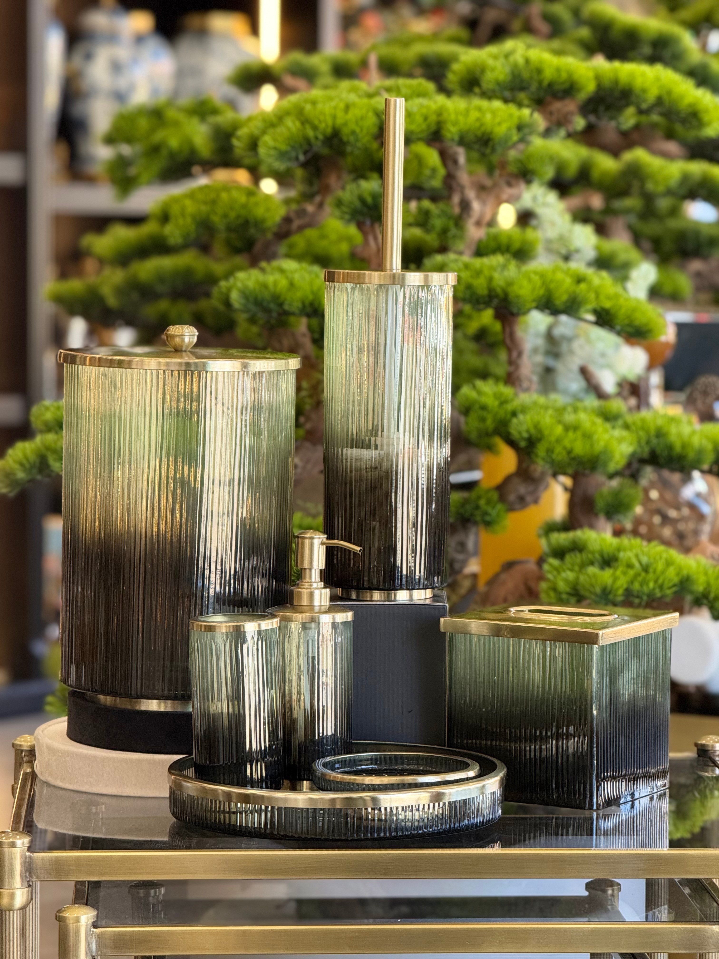 7 Parça Cam Banyo Seti