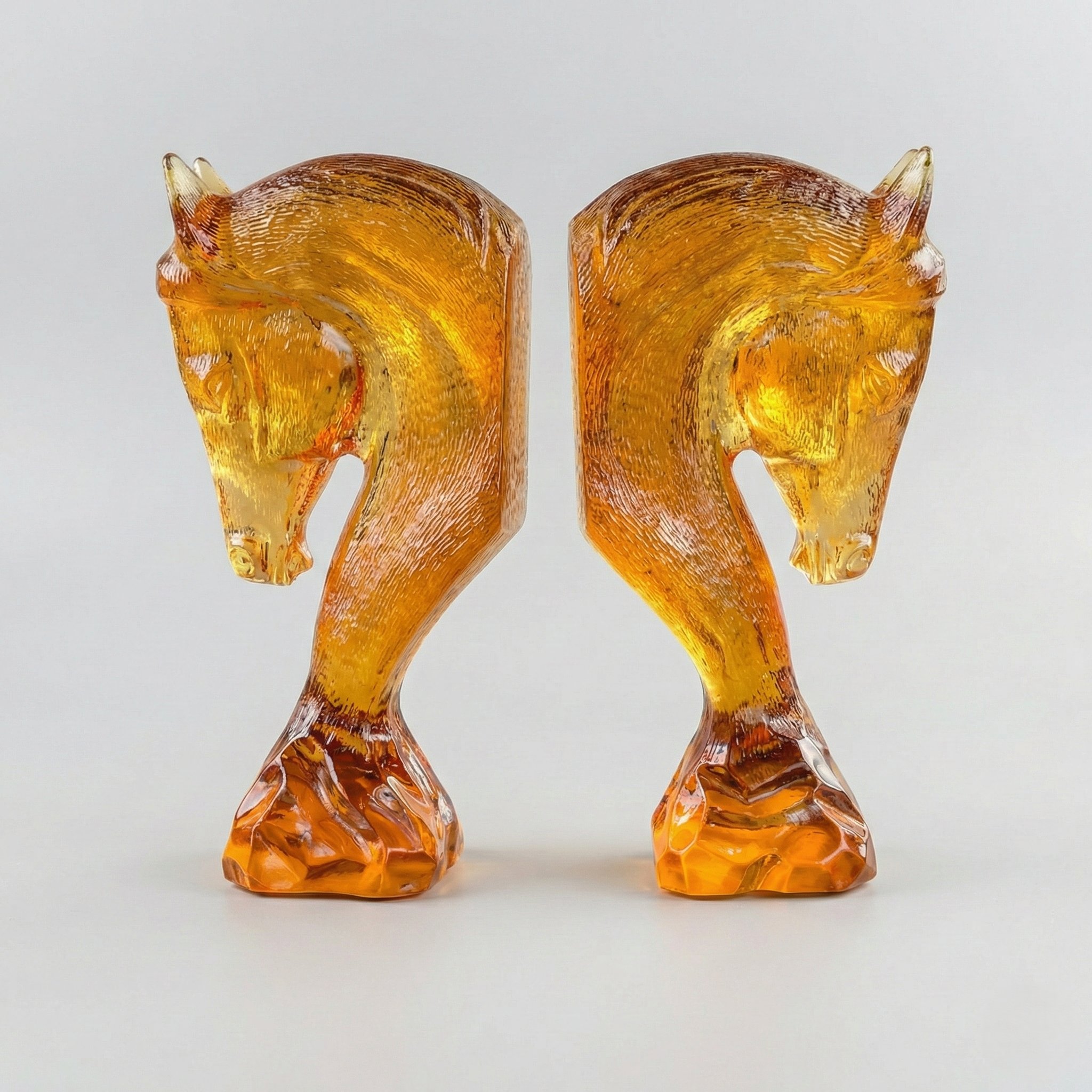 Amber Cam At Başı Kitap Tutucu