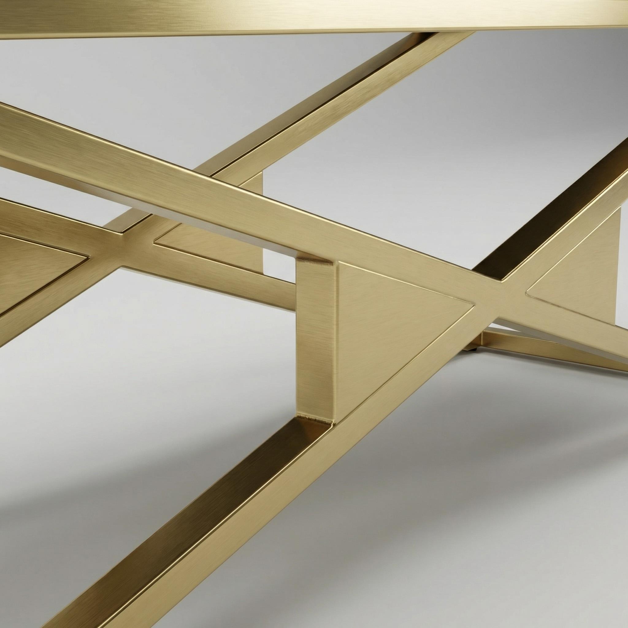 Tufted Gold Bench