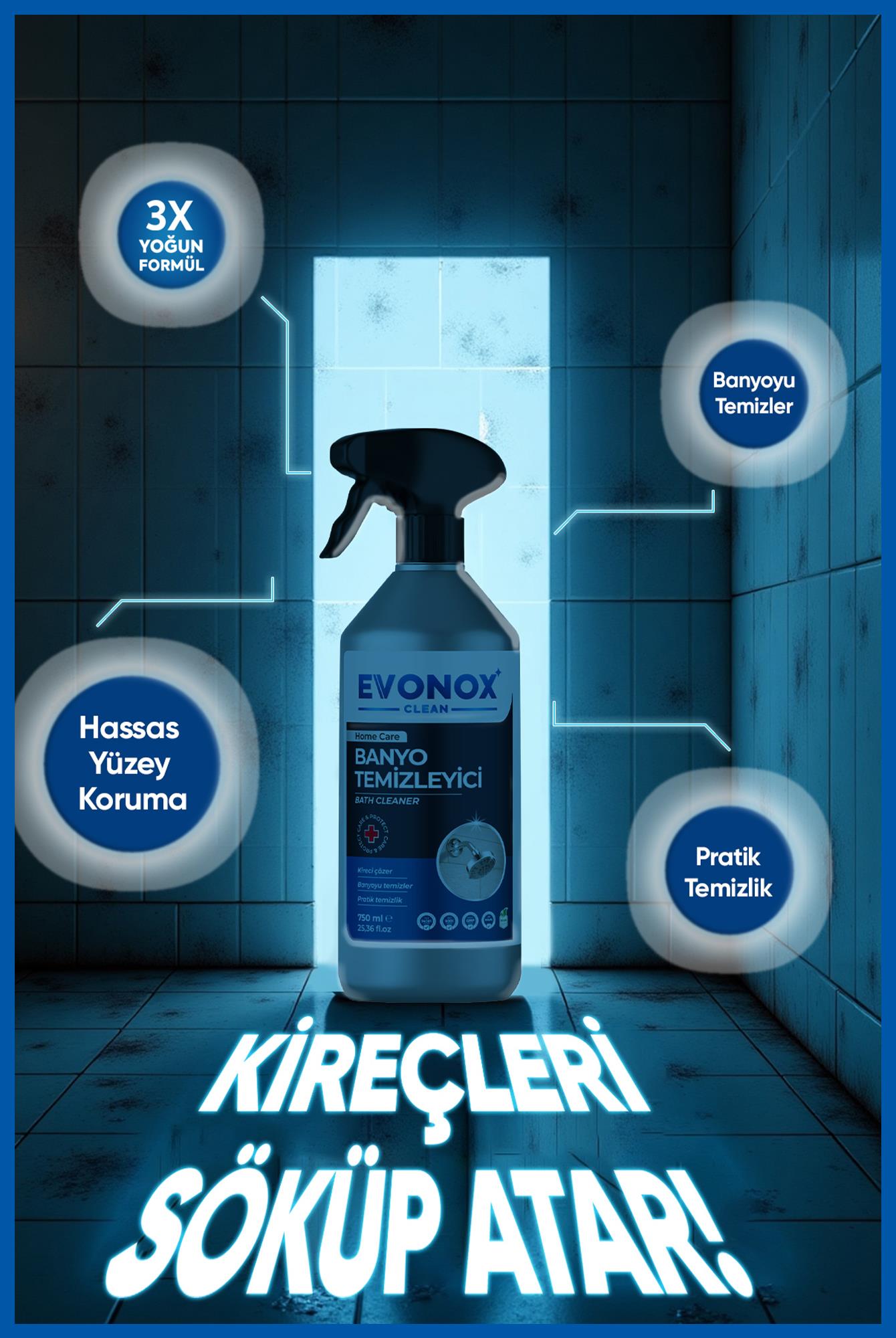Ultra Güçlü Banyo Temizleyici ve Kireç Çözücü Sprey