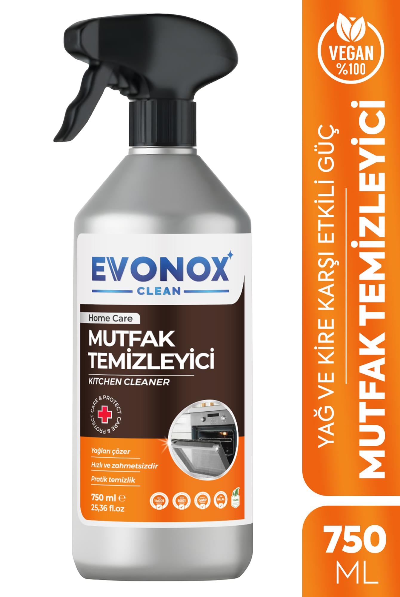 Ultra Güçlü Mutfak Yüzey Temizleyici ve Yağ Sökücü Sprey