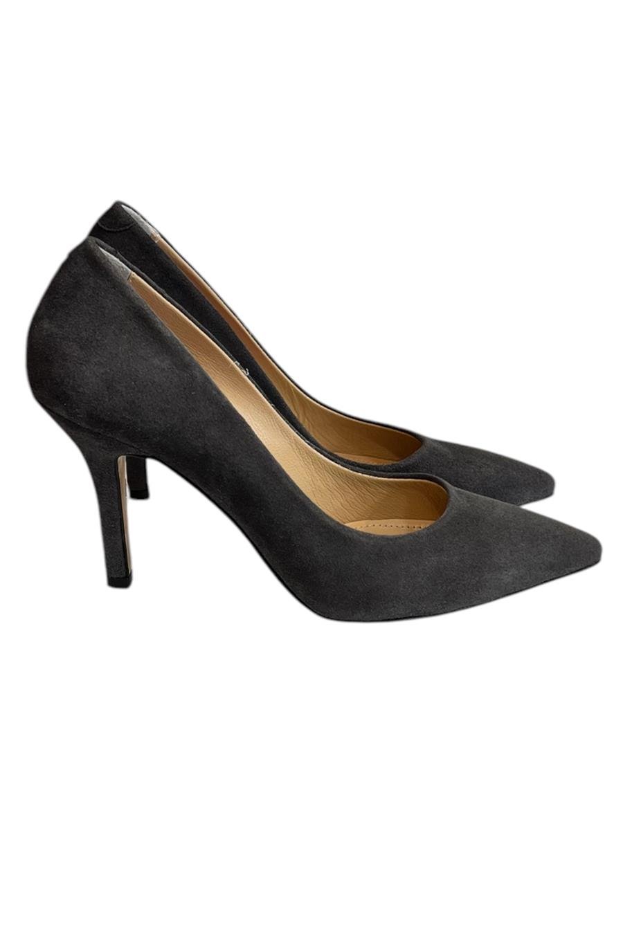 Antrasit Orijinal Süet Deri Stiletteo