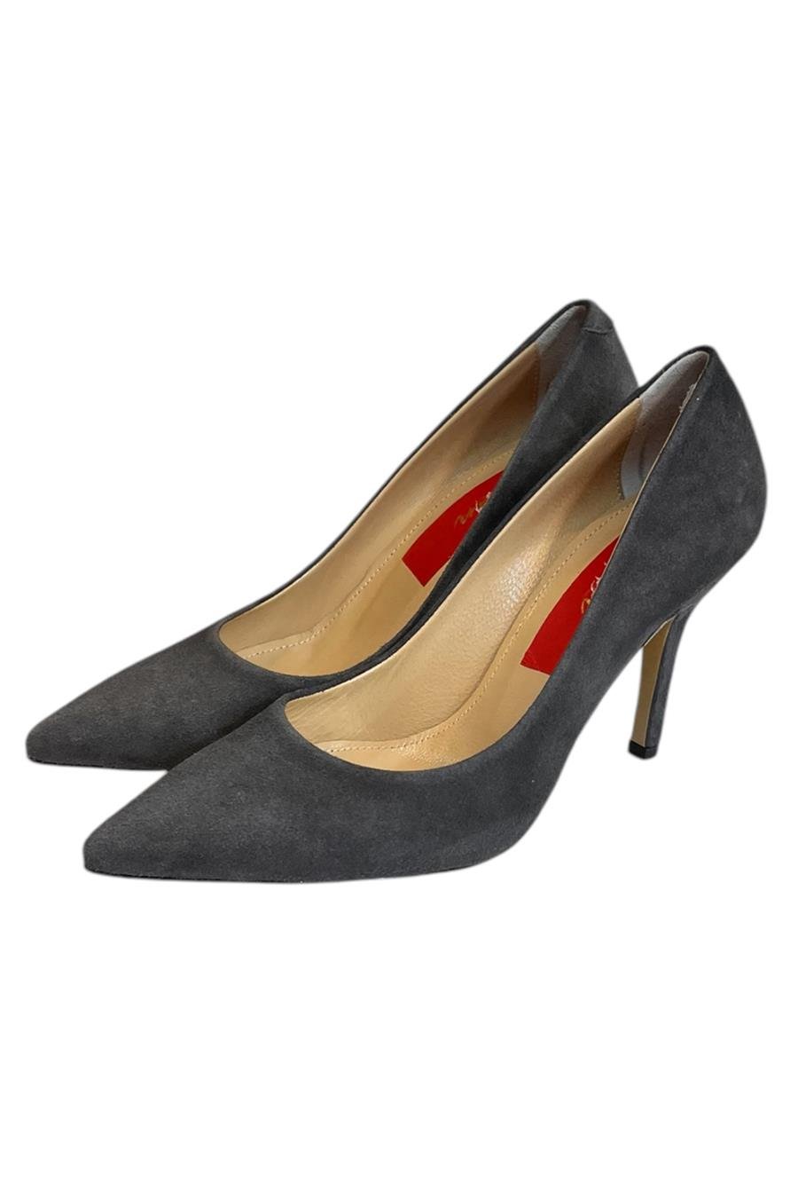 Antrasit Orijinal Süet Deri Stiletteo