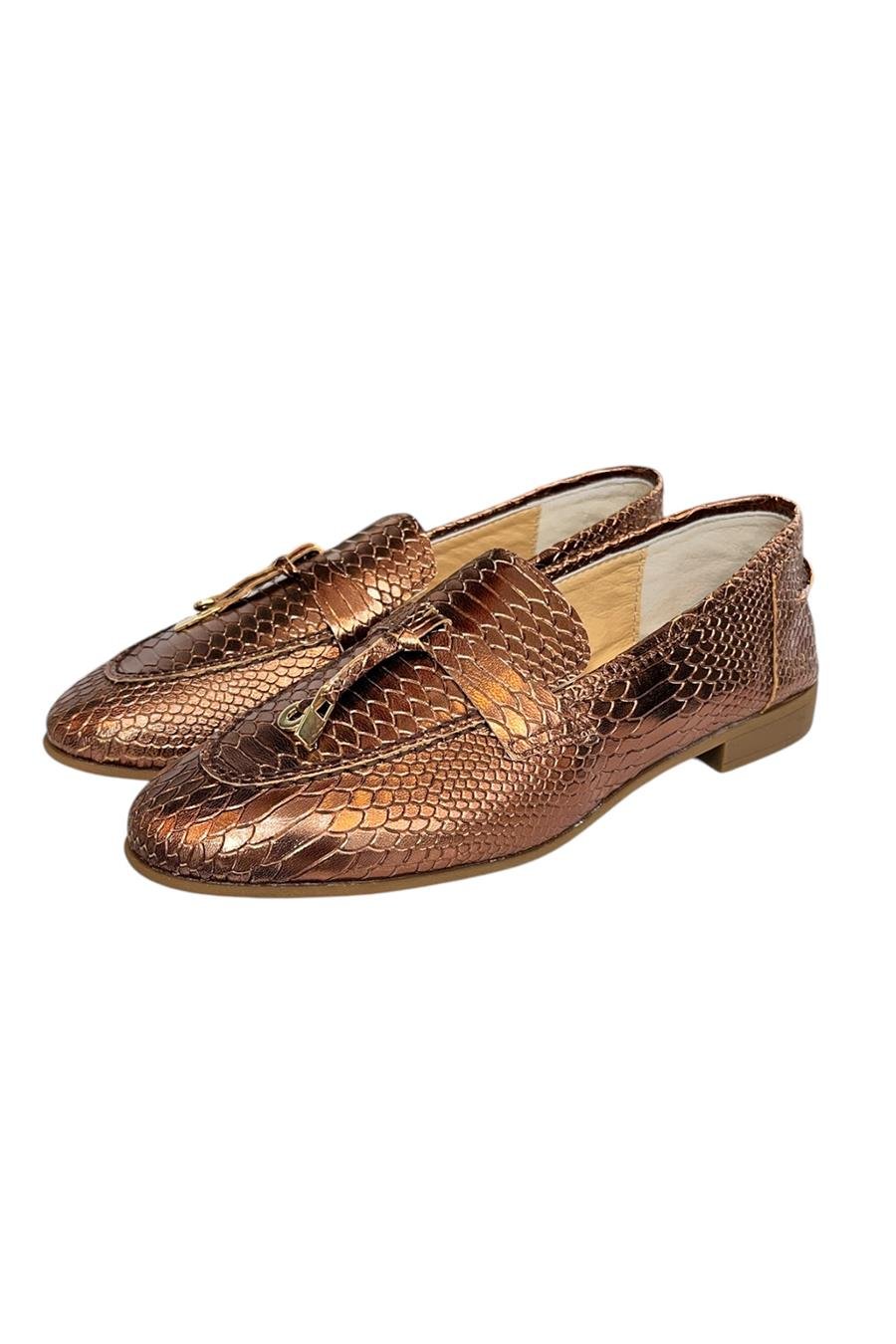 Bakır  Hakiki  Deri Loafer