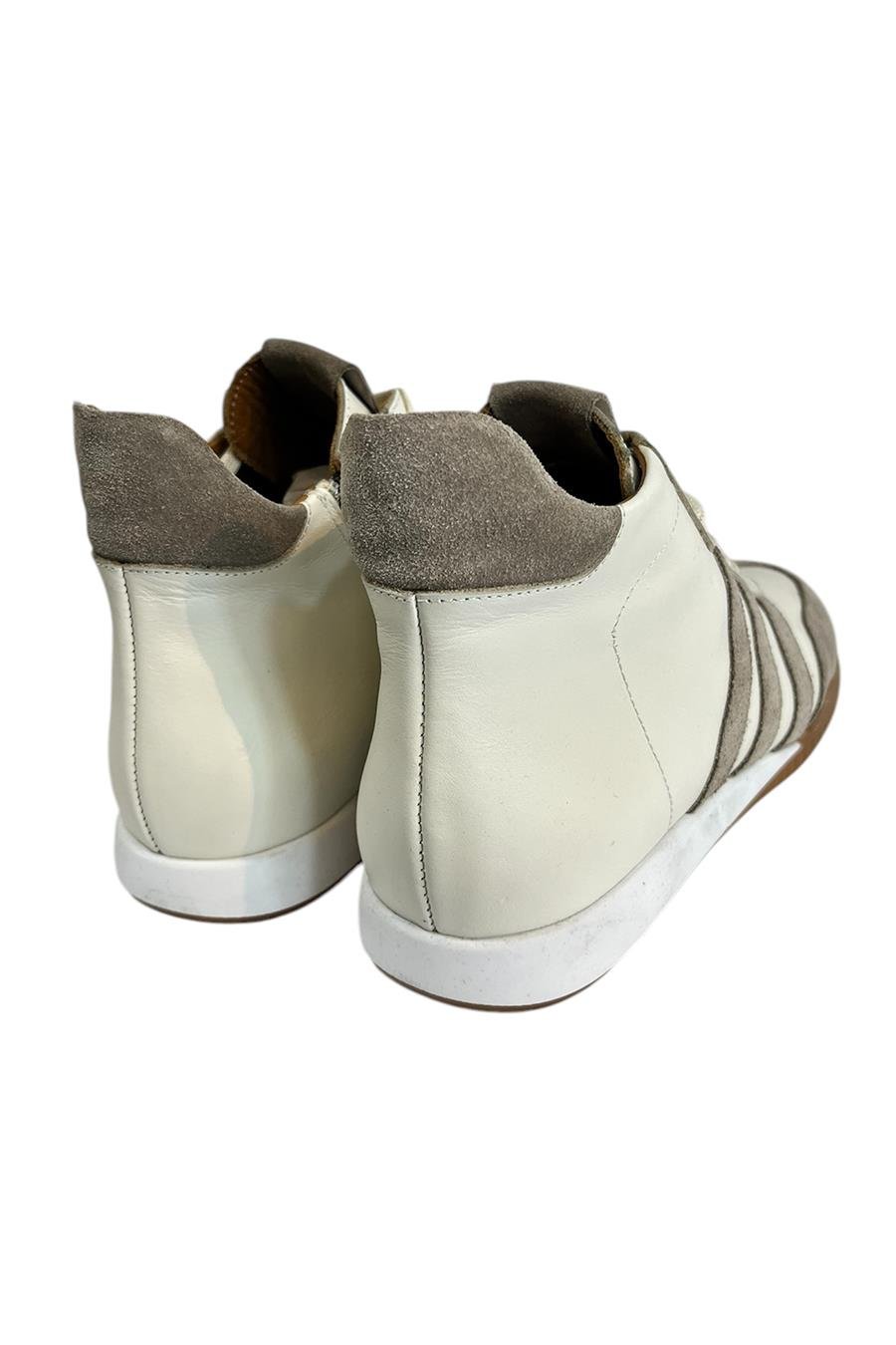 Bej Hakiki  Deri Comfort Taban Bilek Boy Sneaker