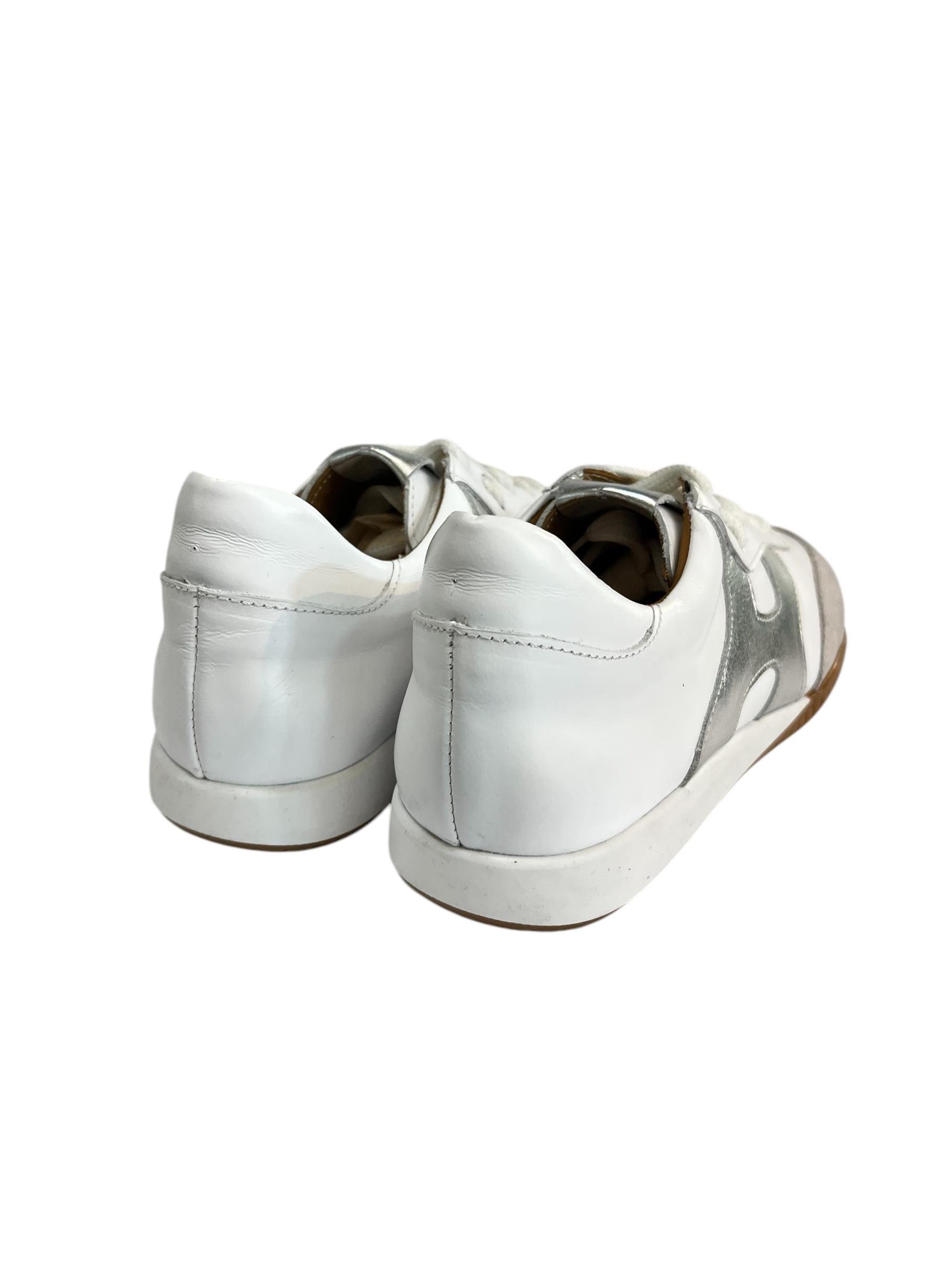 Beyaz Hakiki Deri Sneaker