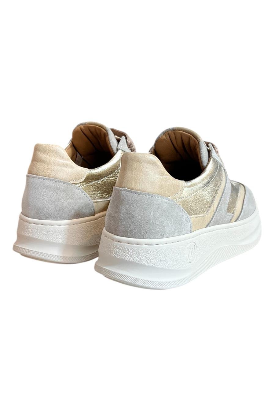 Gold Hakiki Deri Süet  Comfort Taban Bağcıklı Sneaker