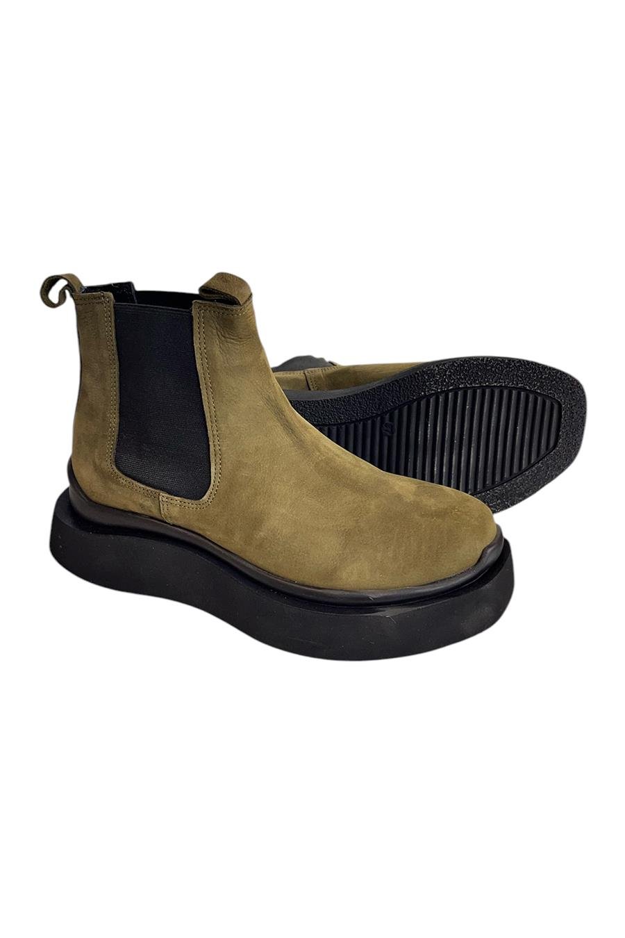 Haki Hakiki Nubuk Deri İçi Sıcak Astar Chelsea Bot