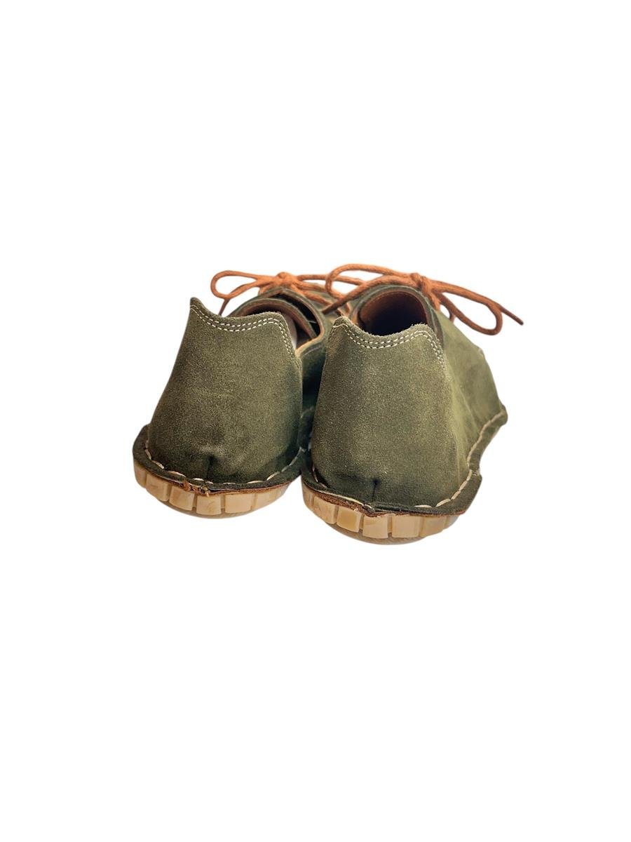 Haki Süet Deri Ortopedik Taban Günlük Ayakkabı