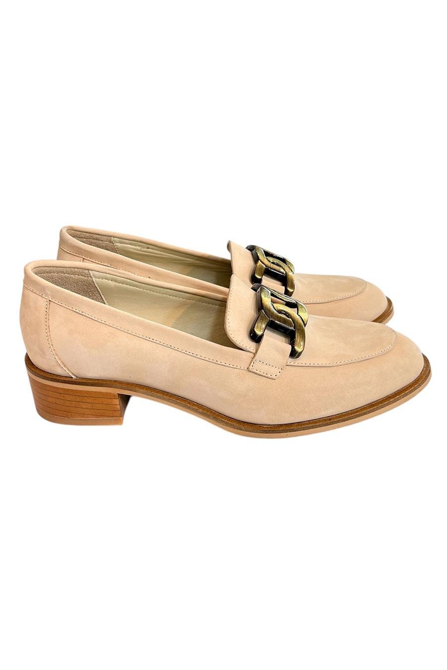 Kum Hakiki Nubuk Deri Toka Detay Loafer