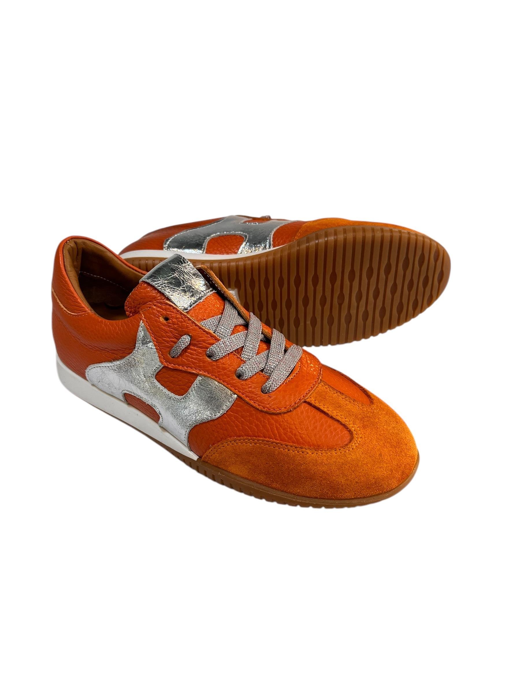 Orange Hakiki Deri Sneaker