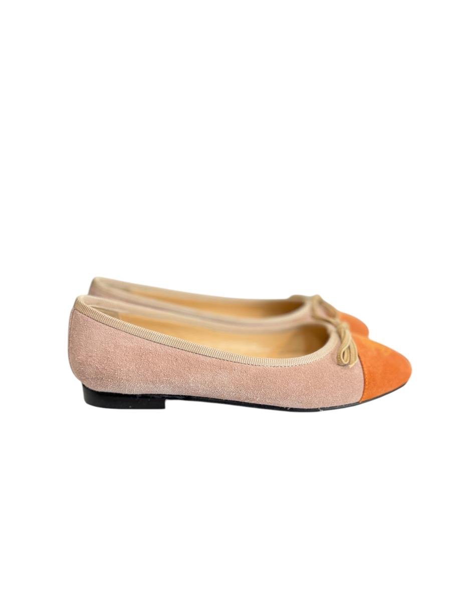 Pudra Hakiki Süet Deri Oranj Burun Babet