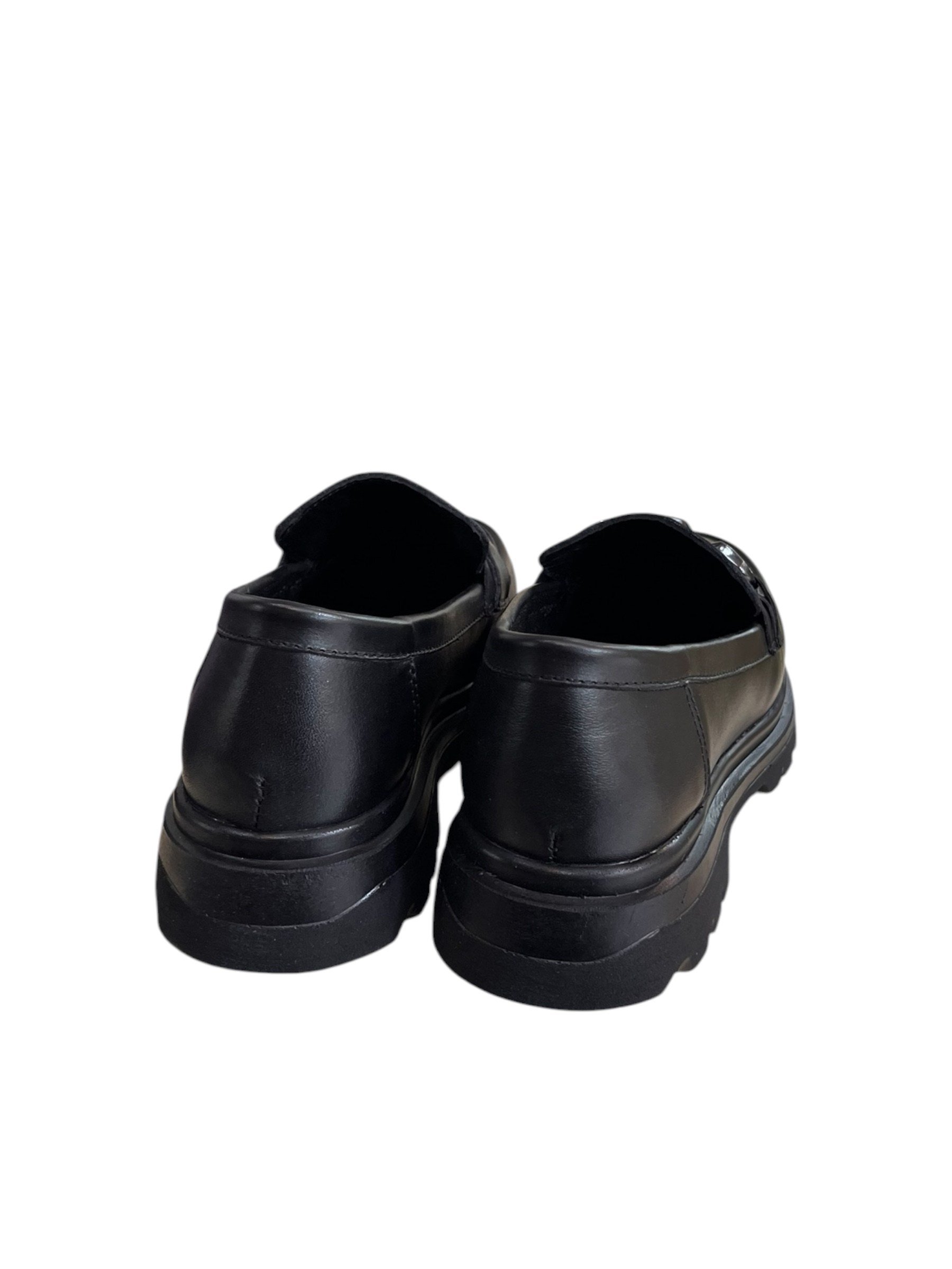Siyah Hakiki Deri  Comfort Taban  Toka  Detay Loafer