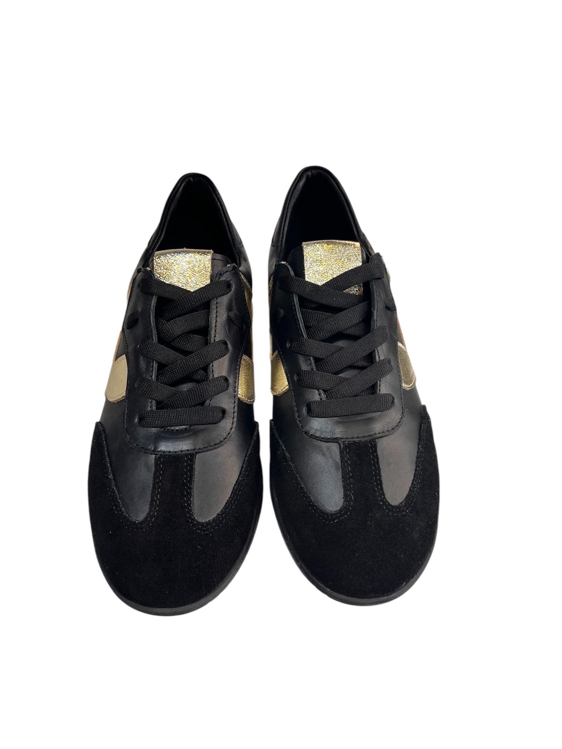 Siyah Hakiki Deri Sneaker