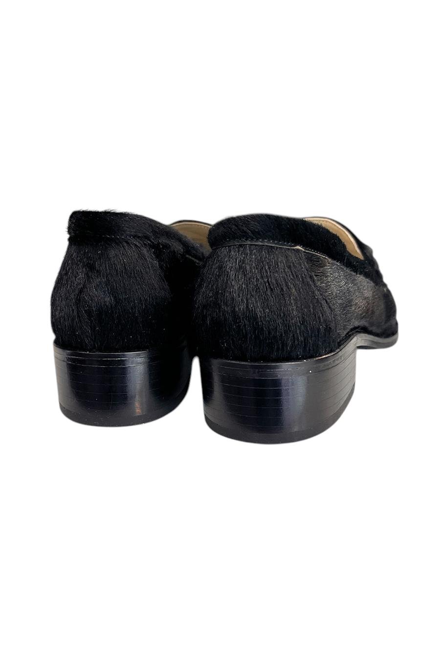 Siyah Hakiki Tay Deri Toka Detay Loafer