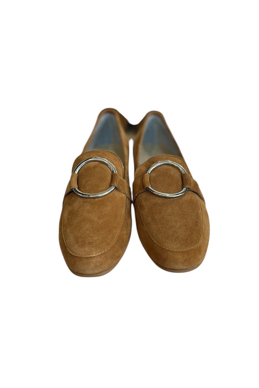 Taba Hakiki Süet Deri Toka Detay Loafer