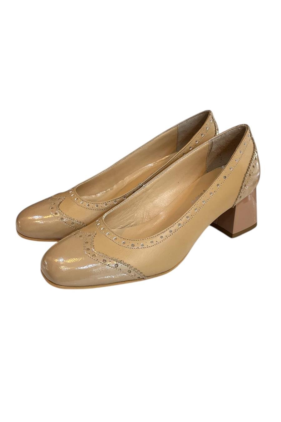 Ten Hakiki Deri  Topuklu Ayakkabı