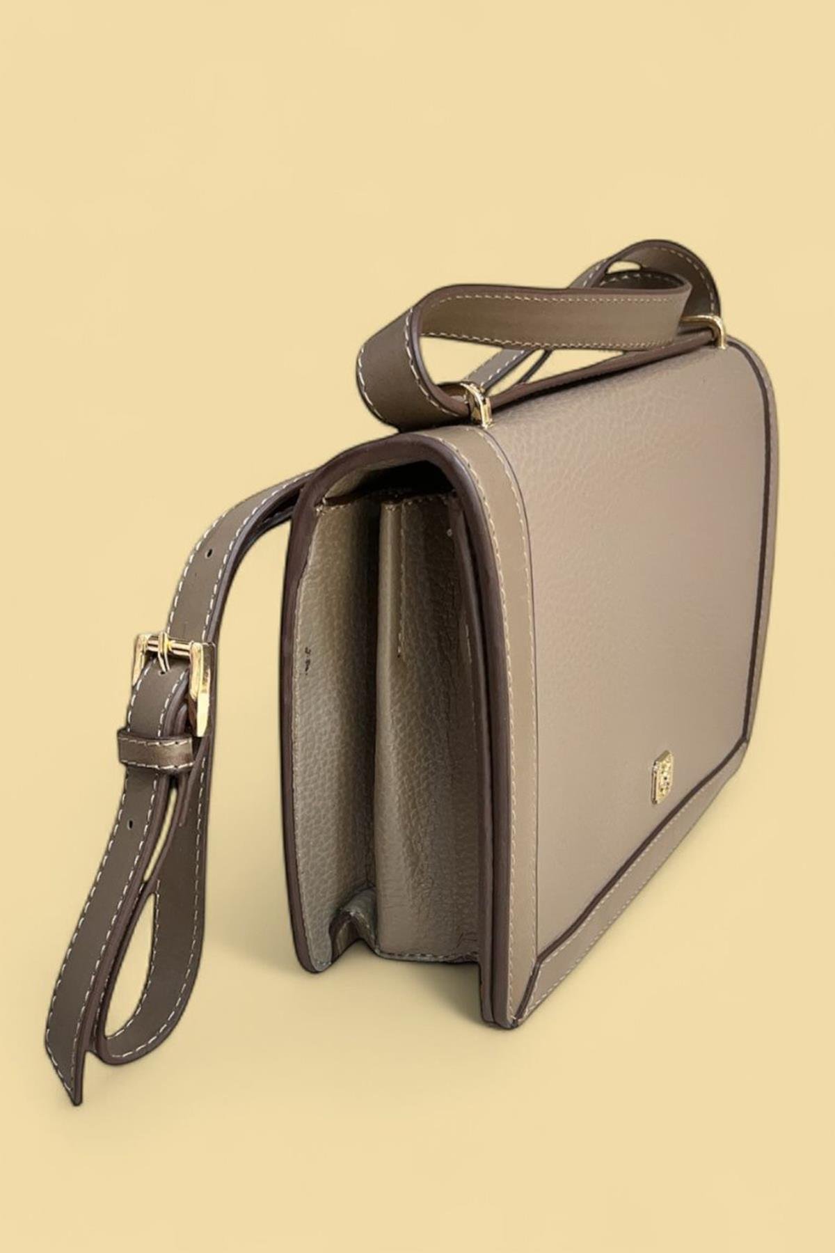 Vizon 2 Bölmeli Vegan Kadın Çapraz Çanta