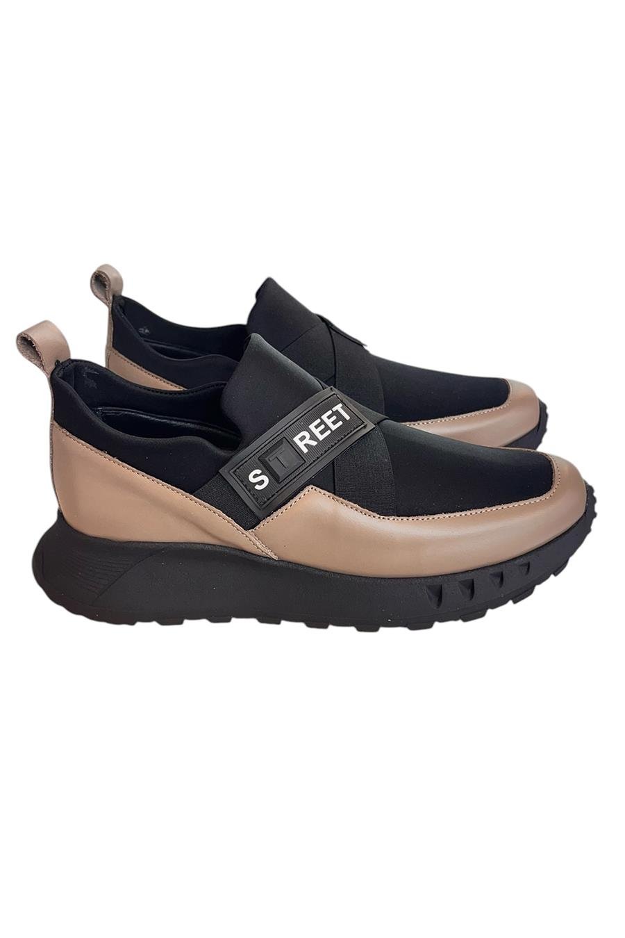 Vizon Hakiki Deri Comfort Taban Sneaker