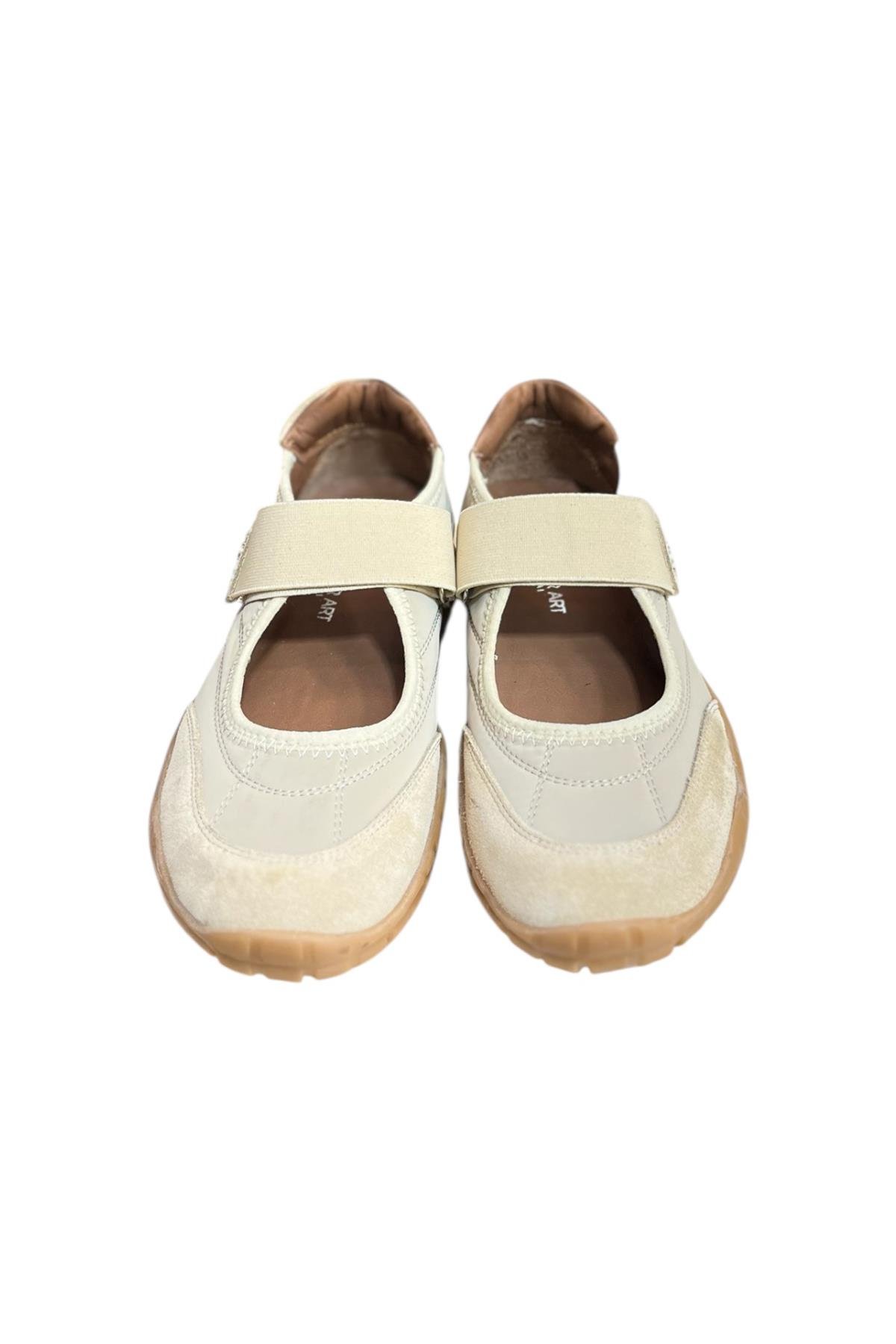 Vizon Hakiki Deri Süet Detaylı Su Geçirmez Kumaş Comfort Sportif Ayakkabı