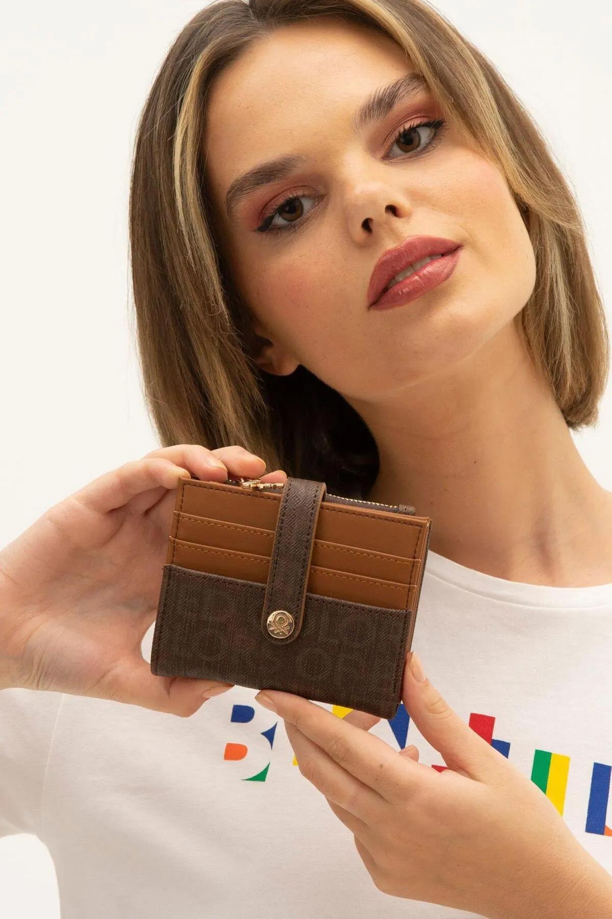 Benetton Kadın Cüzdan BNT1309 Kahve