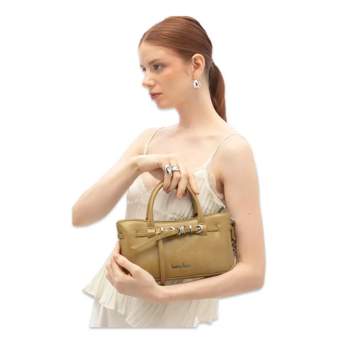 Benetton Kadın İthal El veya Çapraz Çanta BNT 1776