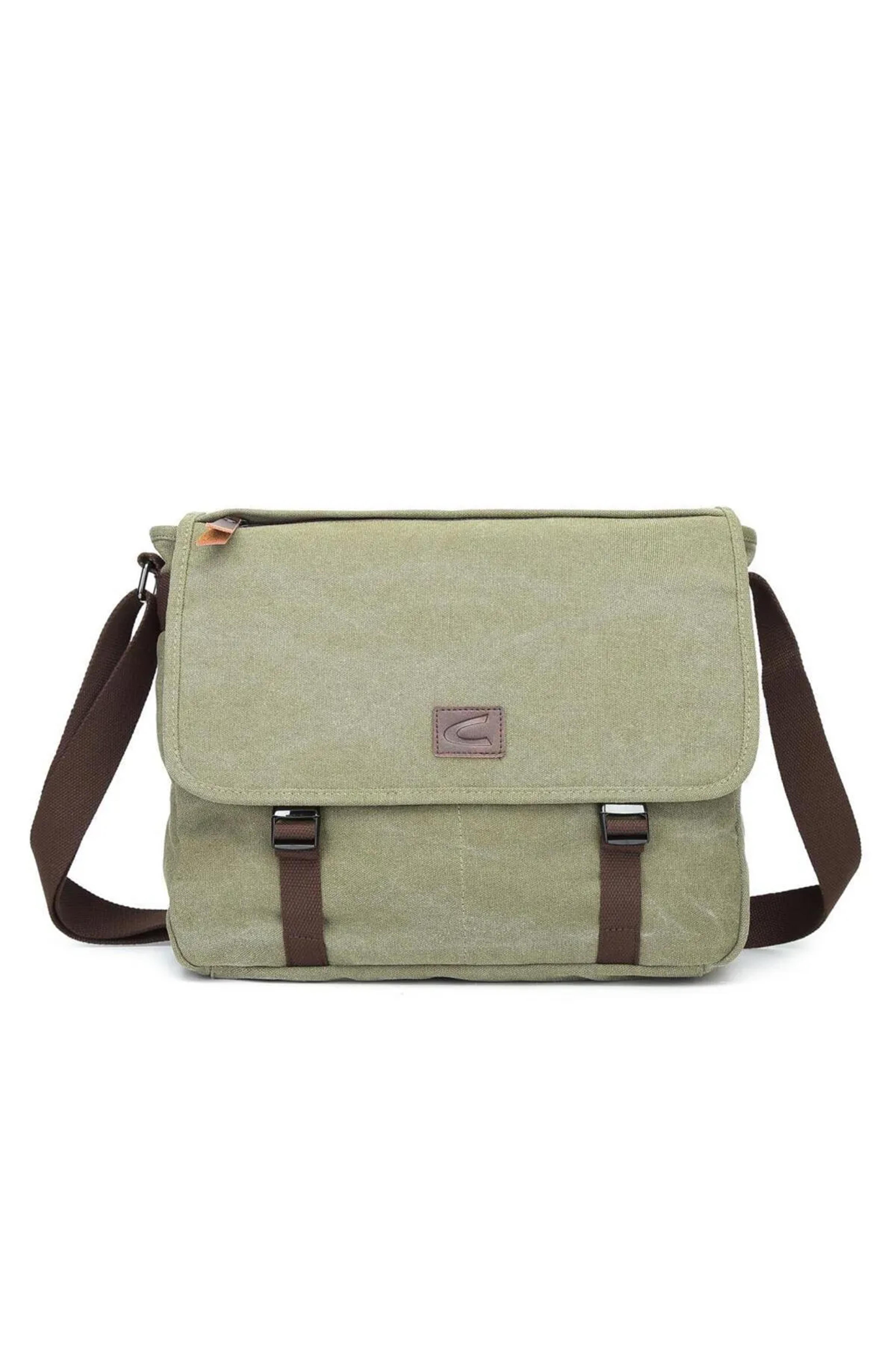 C-active Askılı Postacı Tipi Dosya Çantası Kanvas Kumaş C Active 1317  - Koyu Yeşil