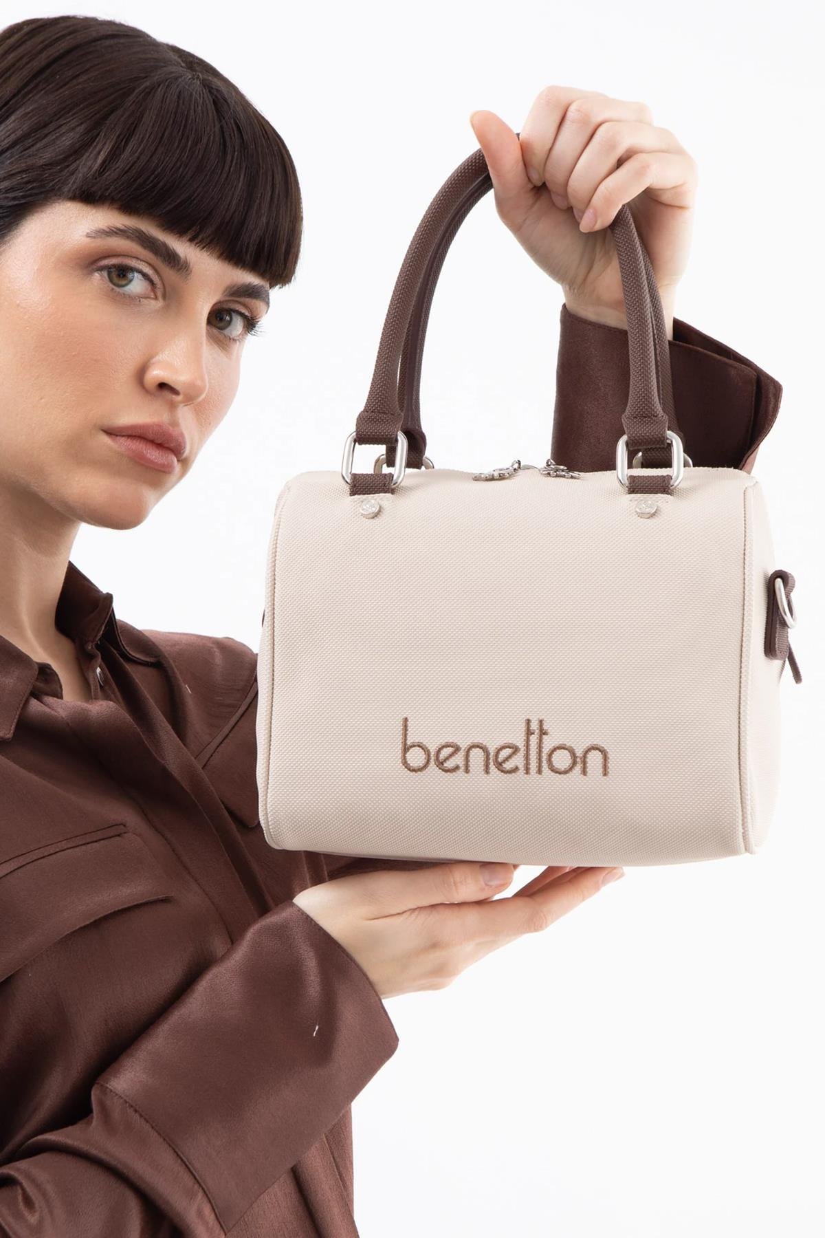 United Colors Of Benetton Kadın Kol Çantası BNT 1618 - Bej-Kahve