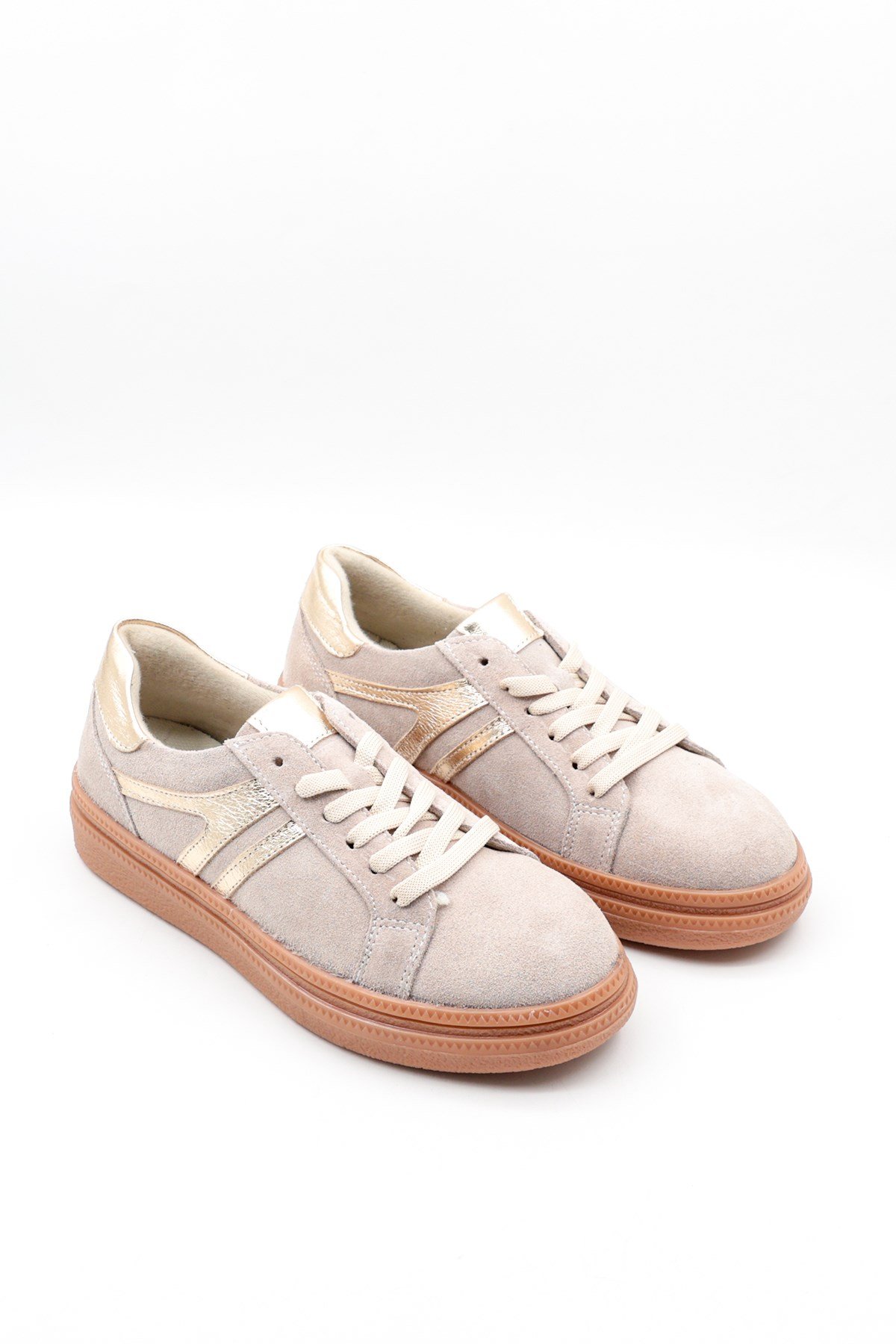 Venüs Hakiki Süet Deri Kauçuk Taban Kadın Sneaker VN2652450 K