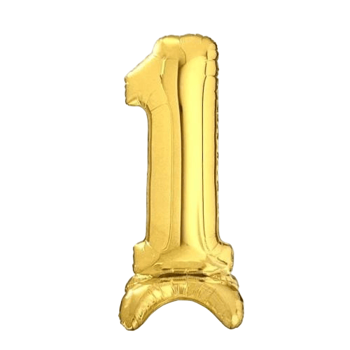 AYAKLI FOLYO RAKAM BALON GOLD 25 INCH