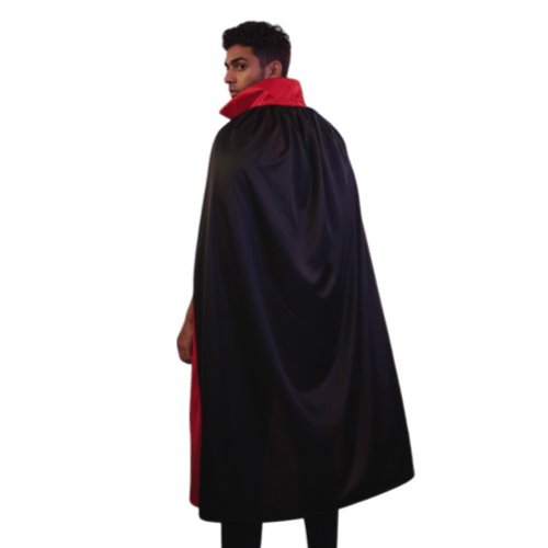 HALLOWEEN PELERİN 150 CM ÇİFT TARAFLI KAPÜŞONLU