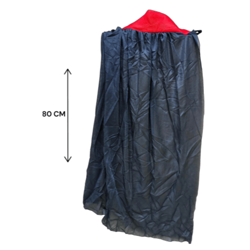 HALLOWEEN PELERİN EKO KIRMIZI YAKALI 80 CM