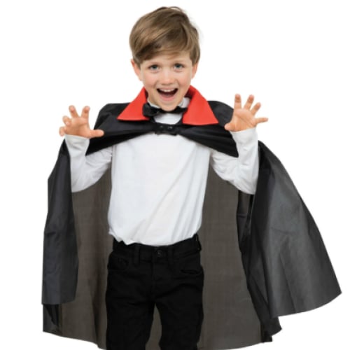 HALLOWEEN PELERİN EKO KIRMIZI YAKALI 80 CM
