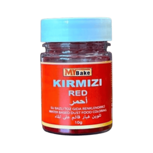 MYBAKE SU BAZLI TOZ GIDA BOYASI 10 GR KIRMIZI