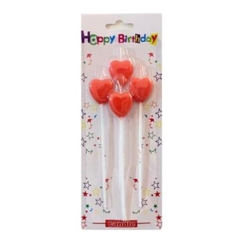 PASTA MUMU KALP 4 LÜ 14 CM KIRMIZI