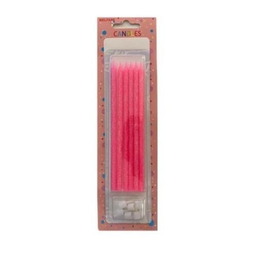 PASTA MUMU SİMLİ 15 CM 6 LI PEMBE